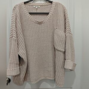 Miracle Women's V-Neck Sweater in Cream